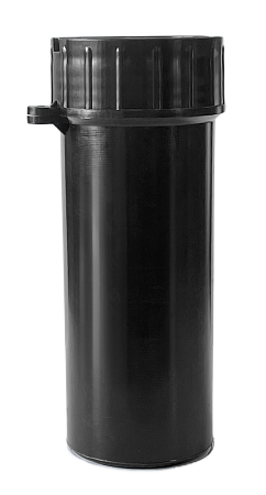 Пенал для ключей пластиковый d-40мм, h-110мм (Черный)